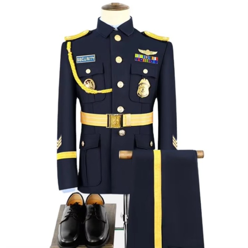 Men Formal Wear Outfits - Männer Schwarz Uniform Anzug Hohe Qualität