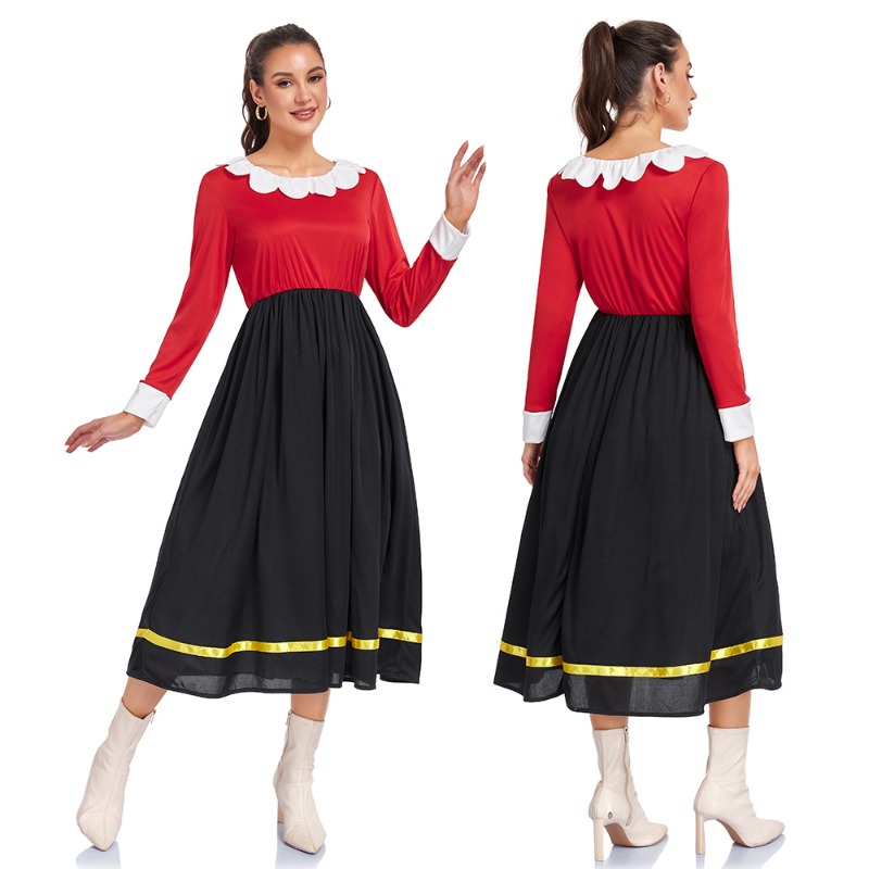 Men Formal Wear Set - Damen Olivgrünes Popeye-Kostüm Klassisches Cartoon Popeye