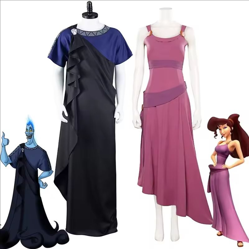Men Formal Wear Set - Herkules Megara Hades Cosplay Kostüm Cartoon-Film-Outfits