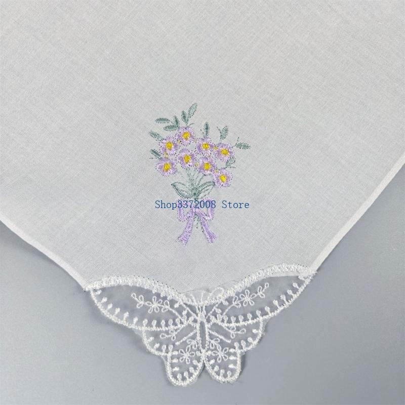 Farbiges, mit Blumen bestickte – Monogrammed Handkerchief Bewertung und Preis