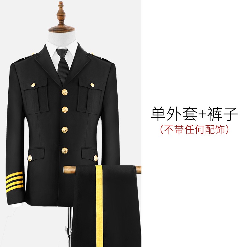 Männer Schwarz Uniform Anzug H – Men Formal Wear Outfits Bewertung und Preis