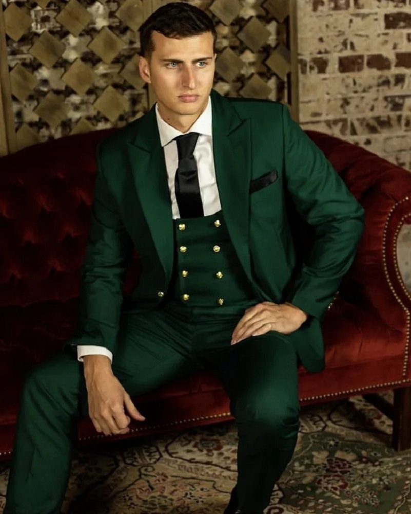 Grüner Klassischer Herrenanzug – Men Formal Wear Shop Bewertung und Preis