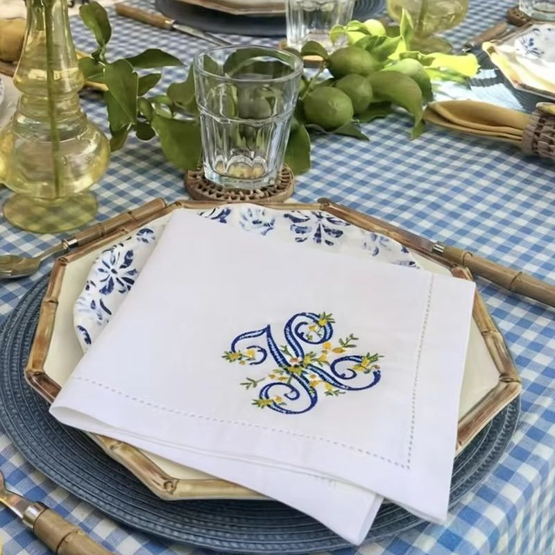 Neu eingetroffen: 100% reine L – Monogrammed Handkerchief Bewertung und Preis