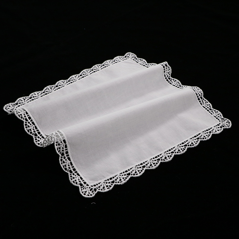 D003 Weiße 100% Baumwolle 100  – Monogrammed Handkerchief Bewertung und Preis