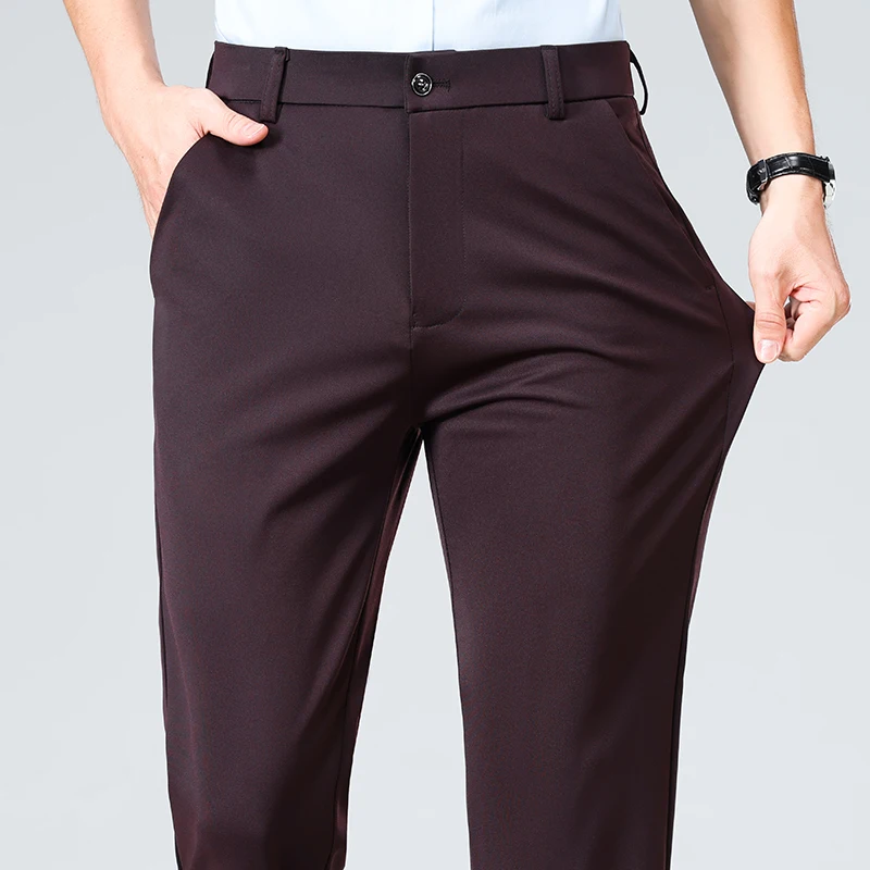 Frühling Sommer Dünne Hosen Mä – Men Formal Wear Outfits Bewertung und Preis