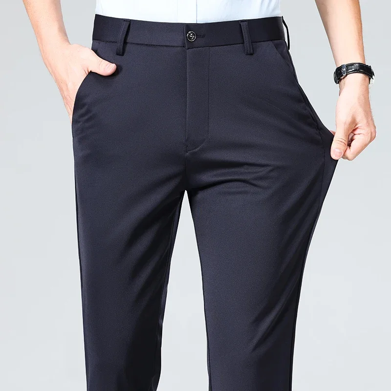 Frühling Sommer Dünne Hosen Mä – Men Formal Wear Outfits Bewertung und Preis