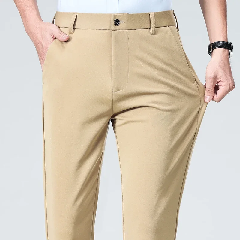 Frühling Sommer Dünne Hosen Mä – Men Formal Wear Outfits Bewertung und Preis