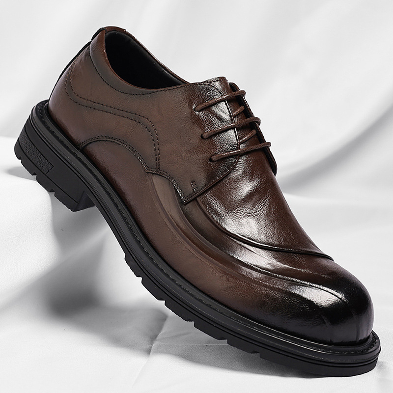 Braune, glänzende, echte Leder – Formal Wear For Men In Wedding Bewertung und Preis