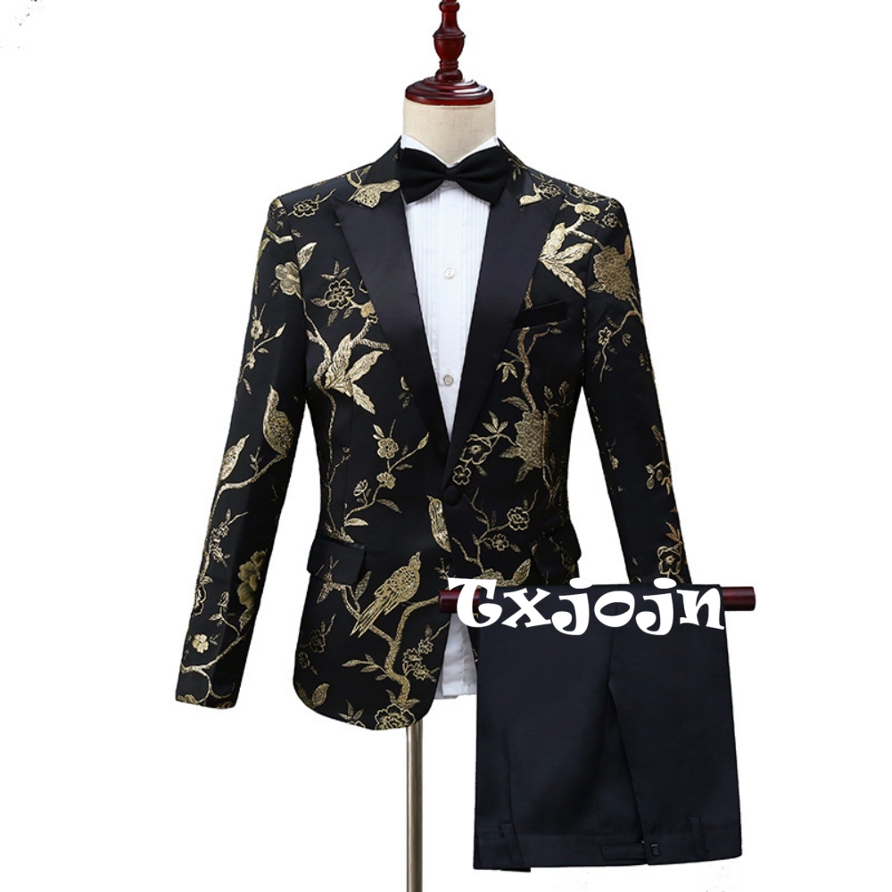 2026 Neues exquisites Jacquard – Men Formal Wear Outfits Bewertung und Preis