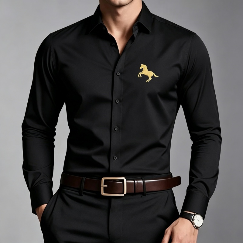 Elegante Herrenhemden mit gold – Men Formal Wear Shop Bewertung und Preis