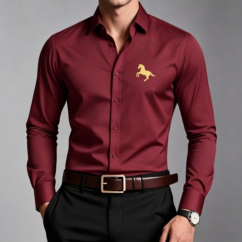 Elegante Herrenhemden mit gold – Men Formal Wear Shop Bewertung und Preis