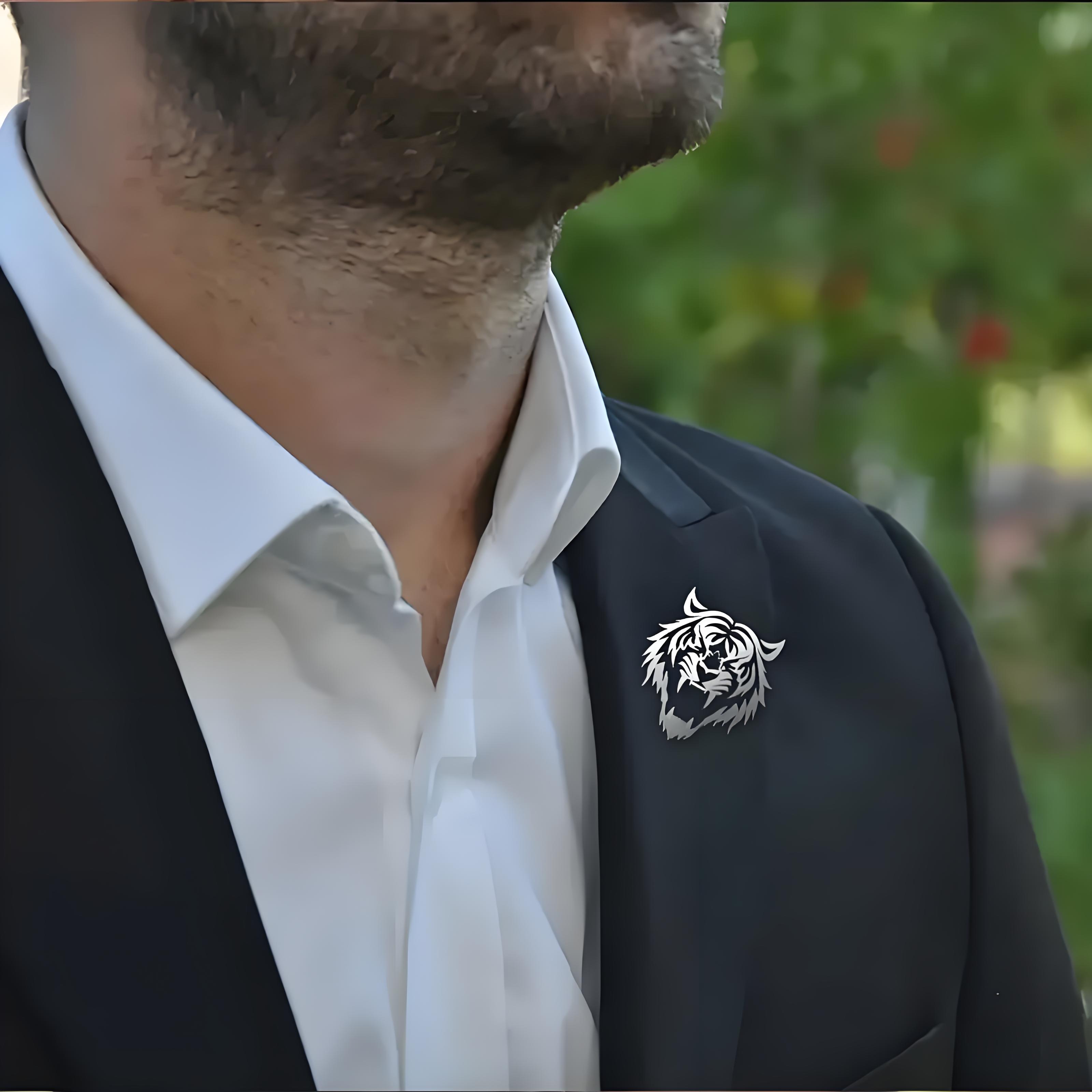 Herren-Anstecknadel mit Tigerk – Tuxedo Lapel Pin Bewertung und Preis