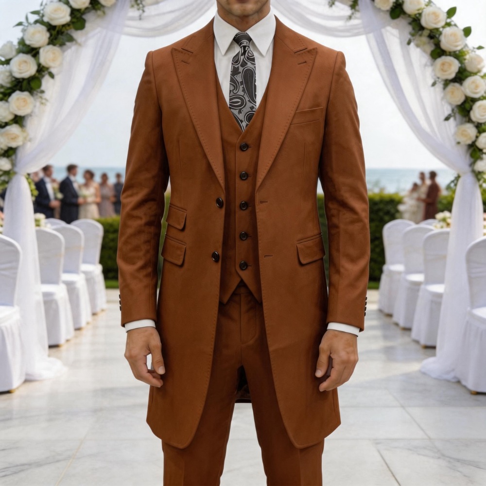 Schmal geschnittener 3-teilige – Men Formal Wear Outfits Bewertung und Preis