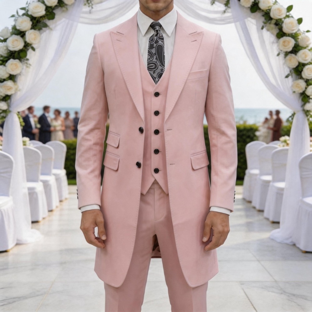 Schmal geschnittener 3-teilige – Men Formal Wear Outfits Bewertung und Preis