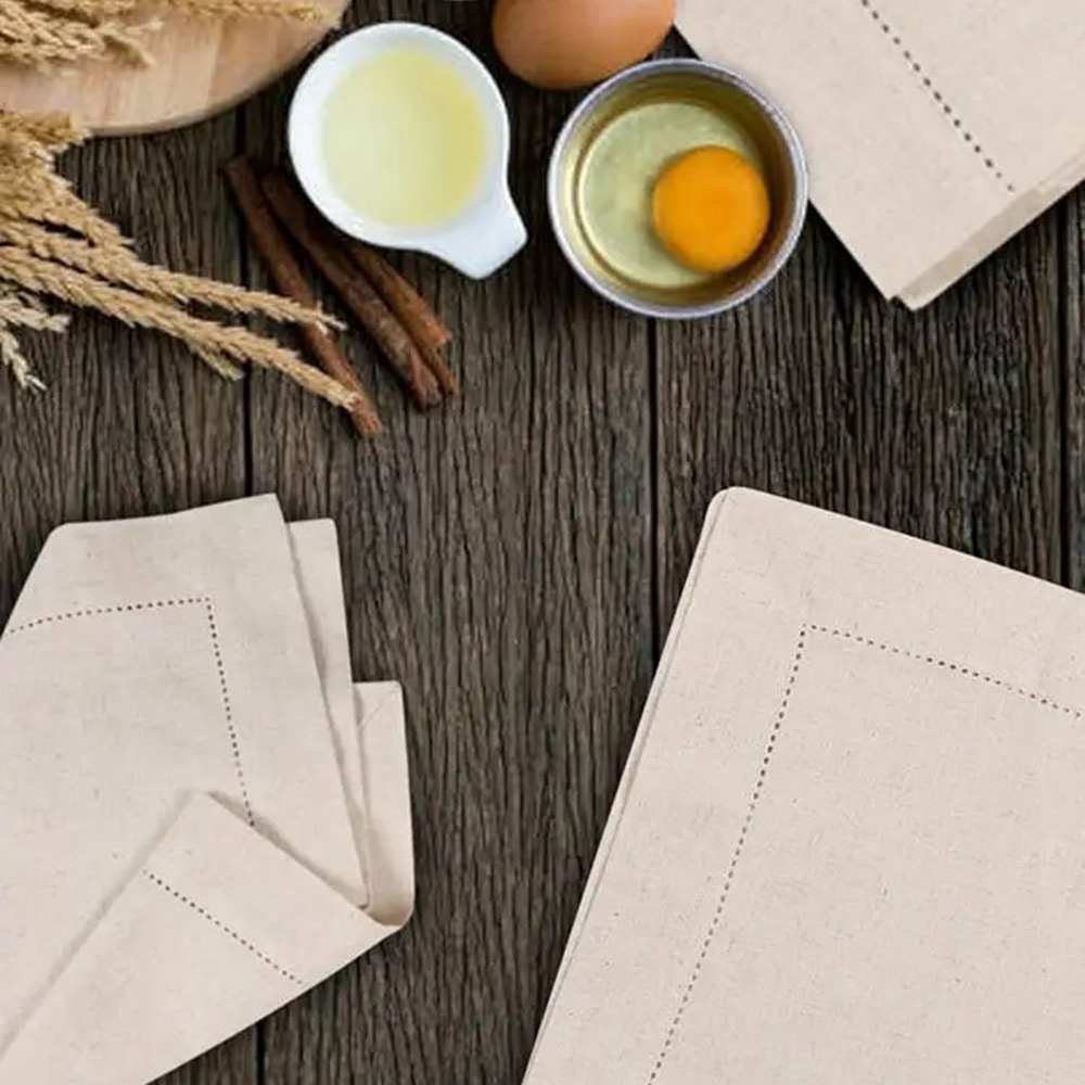 6 Stück Leinenservietten Weiße – Monogrammed Handkerchief Bewertung und Preis