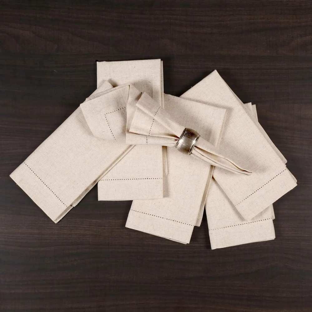 6 Stück Leinenservietten Weiße – Monogrammed Handkerchief Bewertung und Preis
