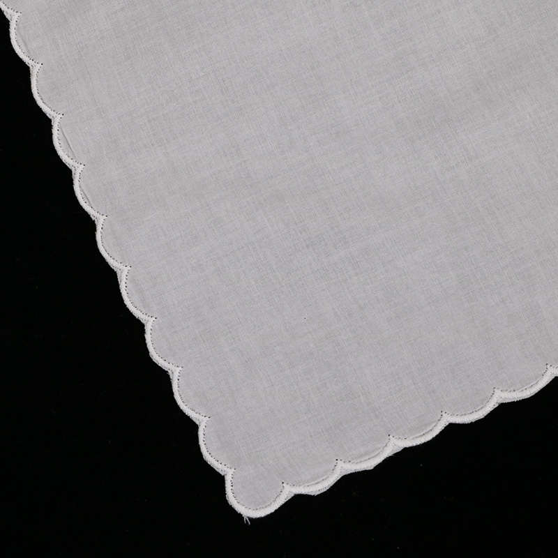 A011 Weiße Baumwolltaschentüch – Monogrammed Handkerchief Bewertung und Preis