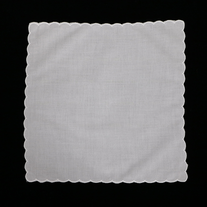 A011 Weiße Baumwolltaschentüch – Monogrammed Handkerchief Bewertung und Preis