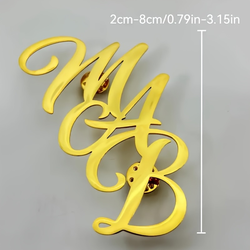 Benutzerdefinierte Monogramm I – Tuxedo Lapel Pin Bewertung und Preis