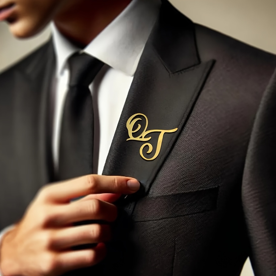 Benutzerdefinierte Monogramm I – Tuxedo Lapel Pin Bewertung und Preis