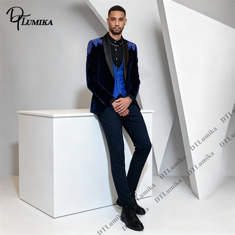 Peagent Herren 3-teiliger Samt – Formal Wear For Men In Wedding Bewertung und Preis