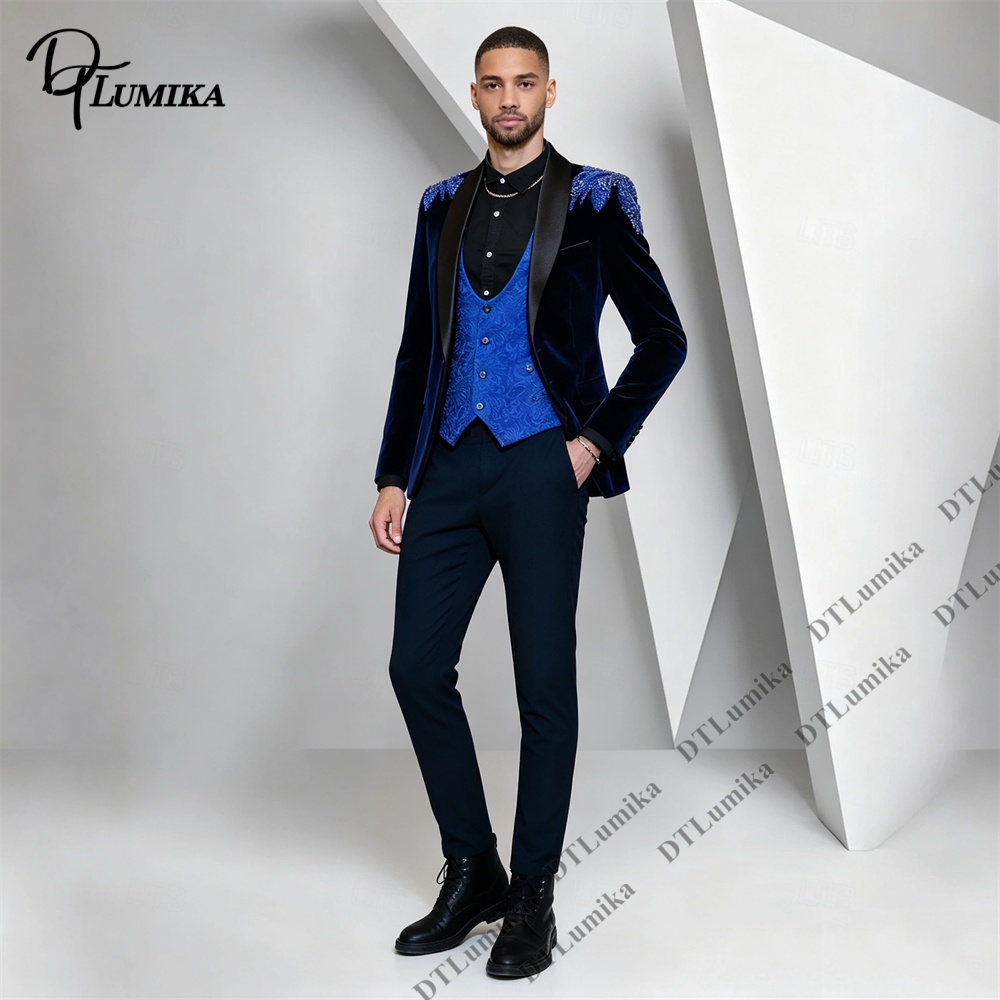 Peagent Herren 3-teiliger Samt – Formal Wear For Men In Wedding Bewertung und Preis
